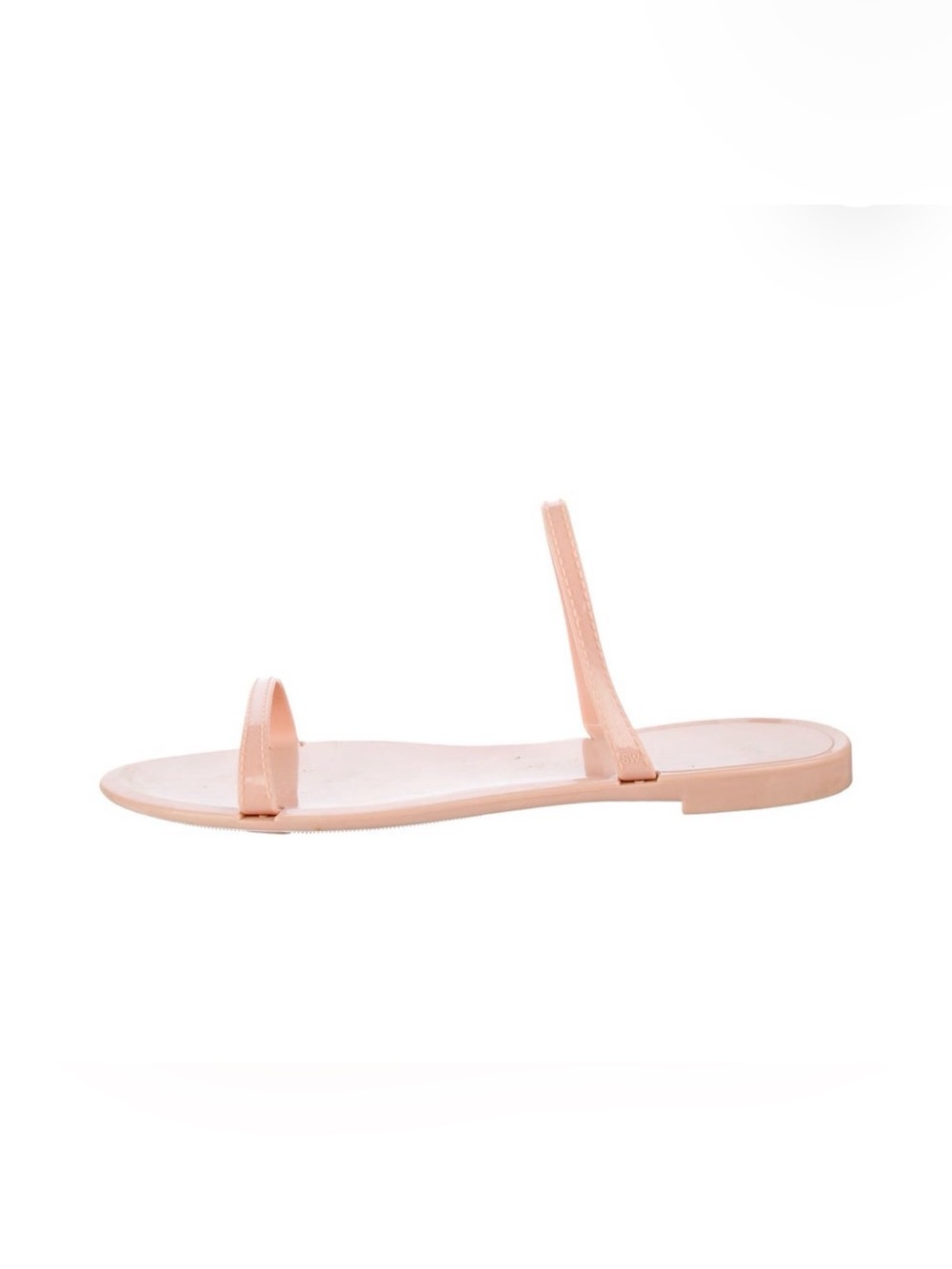 Stuart Weitzman Blush Pink Rubber Slides